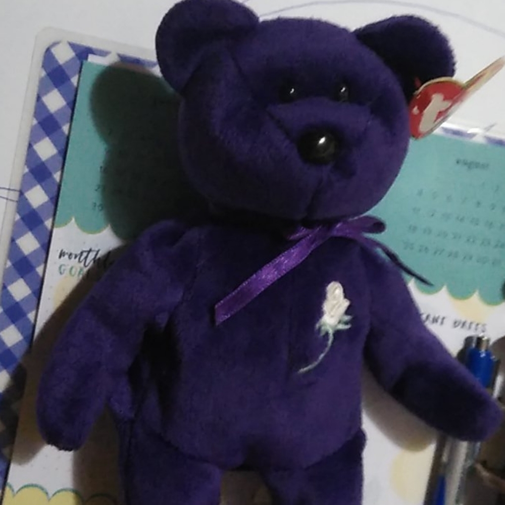1997 rare 1stadition princess diana beanie baby